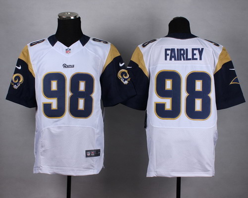 Nike St. Louis Rams #98 Nick Fairley White Elite Jersey