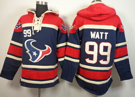 Houston Texans #99 J.J. Watt 2014 Blue Hoodie