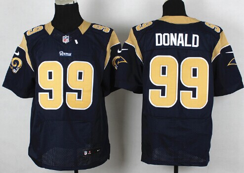 Nike St. Louis Rams #99 Aaron Donald Navy Blue Elite Jersey