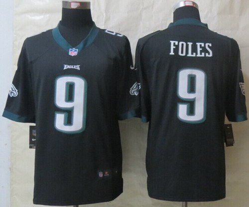 Nike Philadelphia Eagles #9 Nick Foles Black Limited Jersey