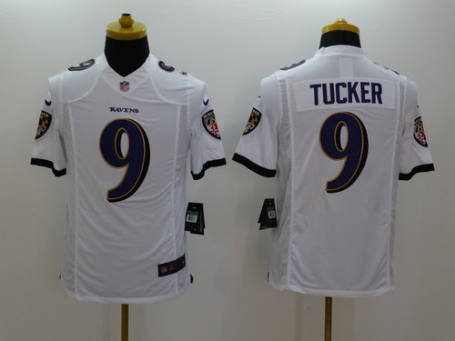 Nike Baltimore Ravens #9 Justin Tucker 2013 White Limited Jersey