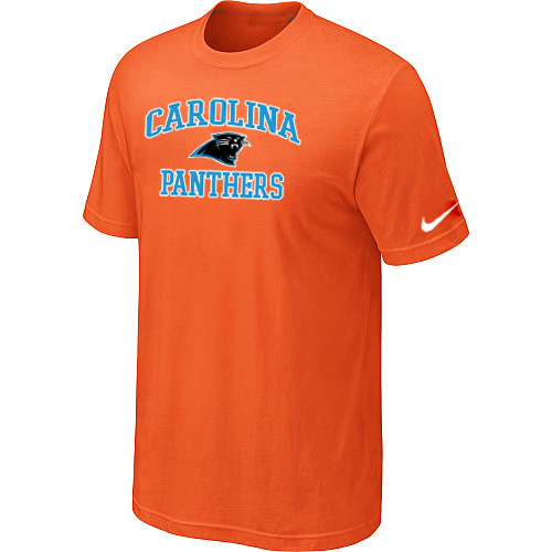 Carolina Panthers Heart & Soul Orange T-Shirt