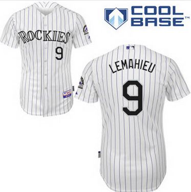 Colorado Rockies #9 DJ LeMahieu White Jersey