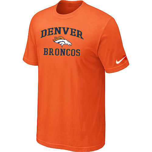 Denver Broncos Heart & Soul Orange T-Shirt