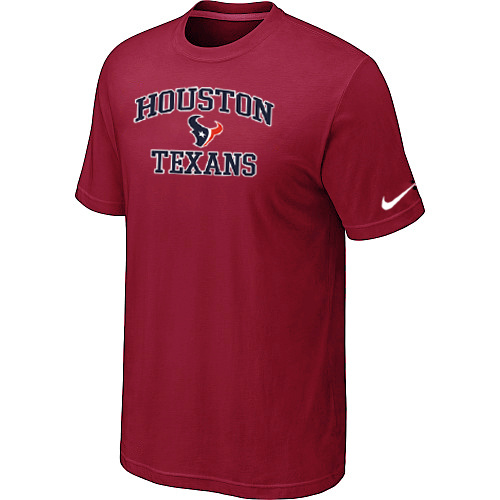 Houston Texans Heart & Soul Red T-Shirt