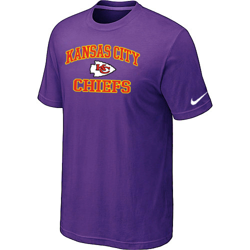 Kansas City Chiefs Heart & Soul Purple T-Shirt