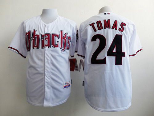 Men's Arizona Diamondbacks #24 Yasmany Tomas White Jersey