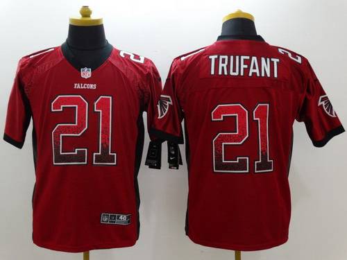 Men's Atlanta Falcons #21 Desmond Trufant Nike Drift Fashion Red Elite Jersey