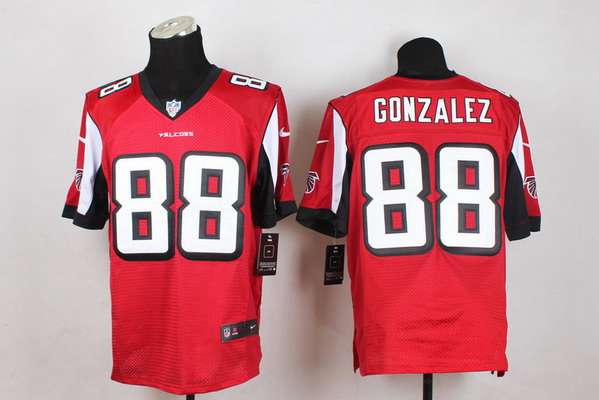 Men's Atlanta Falcons #88 Tony Gonzalez Nike Red Elite Jersey 