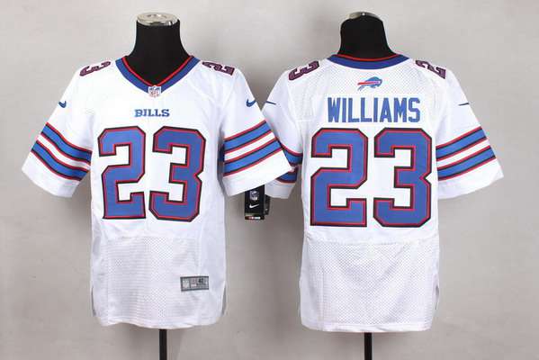 Men's Buffalo Bills #23 Aaron Williams 2013 Nike White Elite Jersey