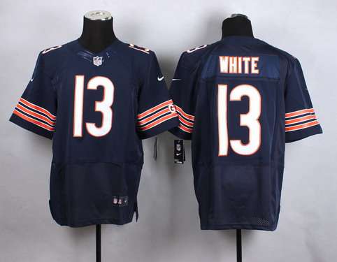 Men's Chicago Bears #13 Kevin White 2015 NFL Draft 7th Overall Pick Nike Navy Blue Elite Jersey