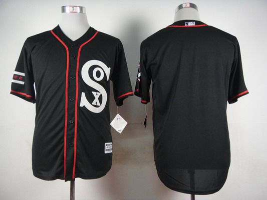 Men's Chicago White Sox Blank 2015 Black Jersey