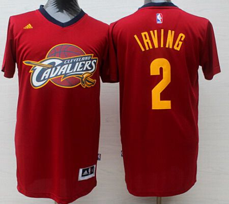 Men's Cleveland Cavaliers #2 Kyrie Irving Revolution 30 Swingman 2014 New Red Fashion Short-Sleeved Jersey