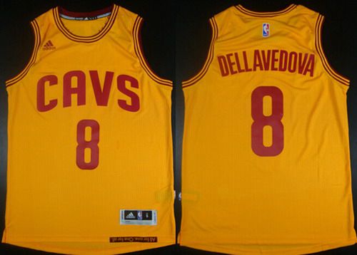 Men's Cleveland Cavaliers #8 Matthew Dellavedova Revolution 30 Swingman 2014 New Yellow Jersey