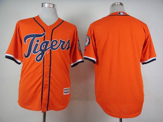 Men's Detroit Tigers Blank 2015 Orange Jersey