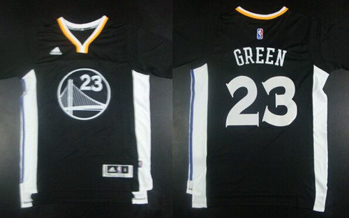 Men's Golden State Warriors #23 Draymond Green Revolution 30 Swingman 2014 New Black Short-Sleeved Jersey