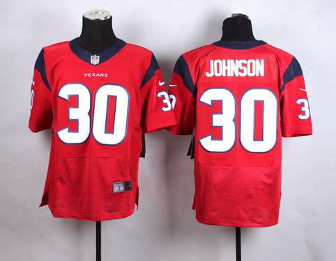 Men's Houston Texans #30 Kevin Johnson Nike Red Elite Jersey