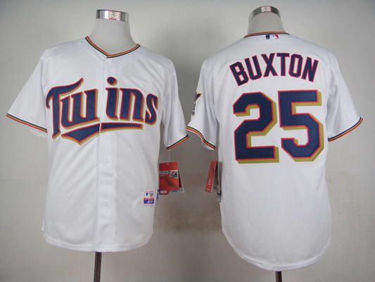 Men's Minnesota Twins #25 Byron Buxton 2014 White Jersey