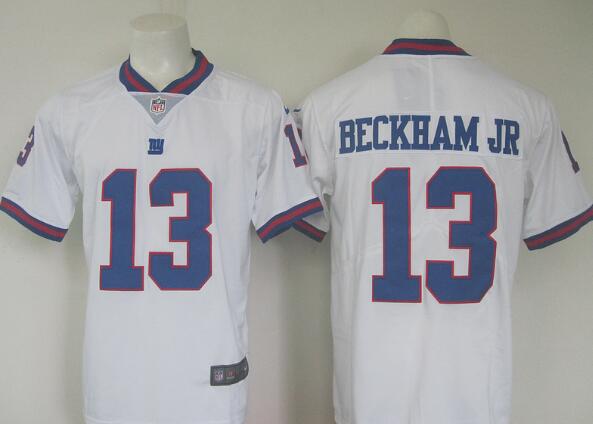 Men's New York Giants #13 Odell Beckham Jr Nike White Color Rush Legend Jersey