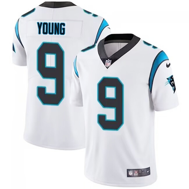 Men's Nike Carolina Panthers #9 Bryce Young White Vapor Untouchable Limited Stitched NFL Jersey