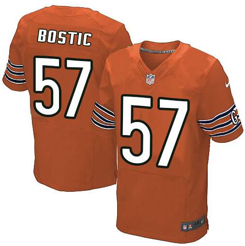 Men's Nike Chicago Bears #57 Jon Bostic Elite Orange Alternate NFL Jersey