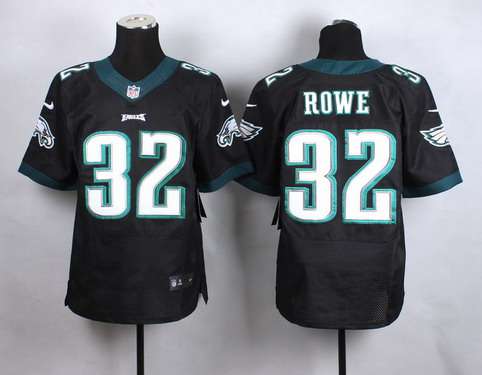 Men's Philadelphia Eagles #32 Eric Rowe 2014 Nike Black Elite Jersey