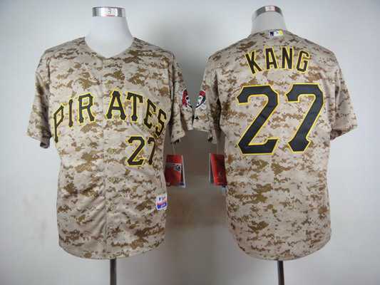 Men's Pittsburgh Pirates #27 Jung-Ho Kang 2014 Camo Jersey