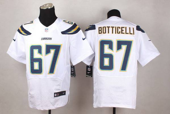 Men's San Diego Chargers #67 Cameron Botticelli 2013 Nike White Elite Jersey