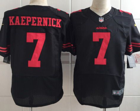 Men's San Francisco 49ers #7 Colin Kaepernick 2015 Nike Black Elite Jersey