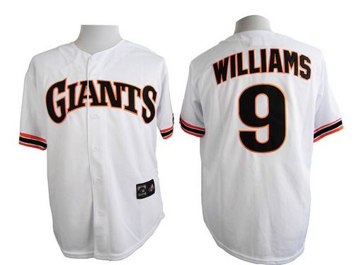 Men's San Francisco Giants #9 Matt Williams 1989 Turn Back The Clock White Throwback Jersey