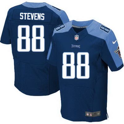 Men's Tennessee Titans #88 Craig Stevens Nike Navy Blue Elite Jersey