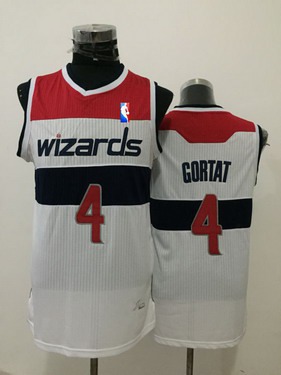 Men's Washington Wizards #4 Marcin Gortat White Swingman Jersey