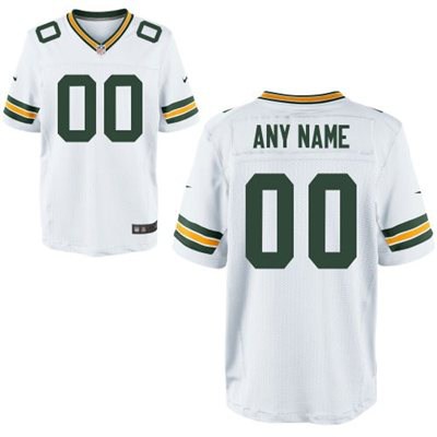 Men's Green Bay Packers Nike White Customized 2014 Elite Jersey