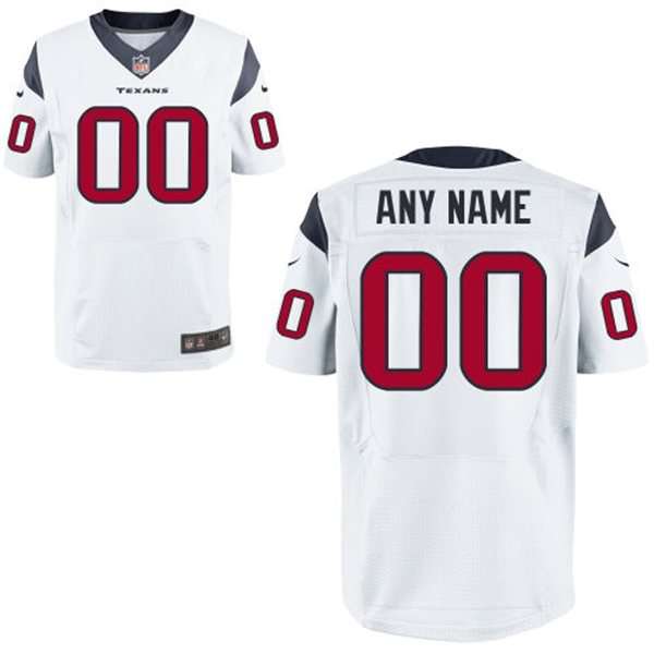 Men's Houston Texans Nike White Customized 2014 Elite Jersey