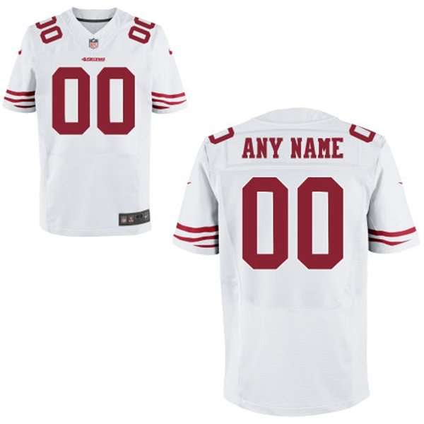 Men's San Francisco 49ers Nike White Customized 2014 Elite Jersey