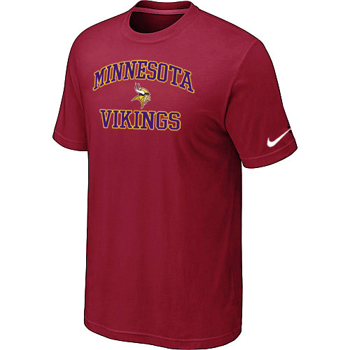 Minnesota Vikings Heart & Soul Red T-Shirt