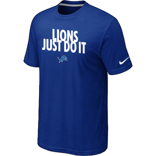 NFL Detroit Lions Just Do It Blue T-Shirt