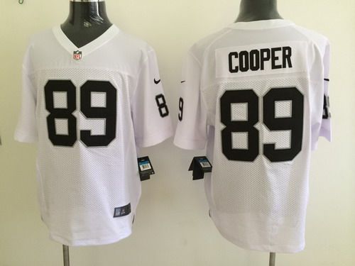 Nike  Oakland Raiders #89 Amari Cooper White Elite Jersey