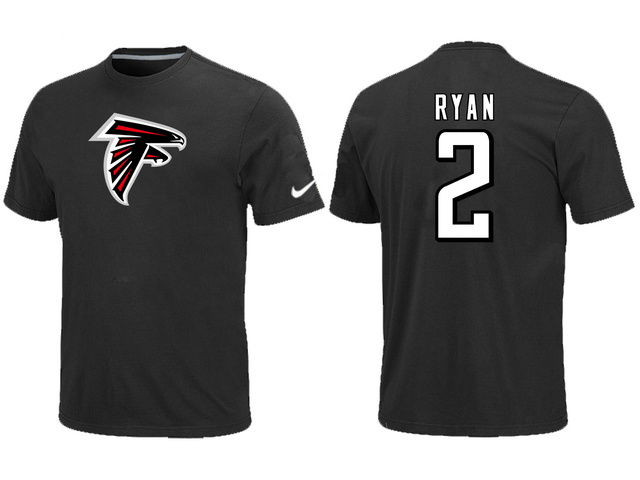 Nike Atlanta Falcons 2 ryan Name & Number T-Shirt Black