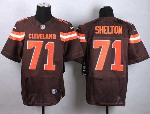 Nike Cleveland Browns #71 Danny Shelton 2015  Brown Elite Jersey