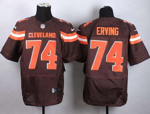 Nike Cleveland Browns #74 Cameron Erving 2015 Brown Elite Jersey