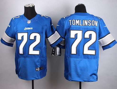 Nike Detroit Lions #72 Laken Tomlinson Light Blue Elite Jersey