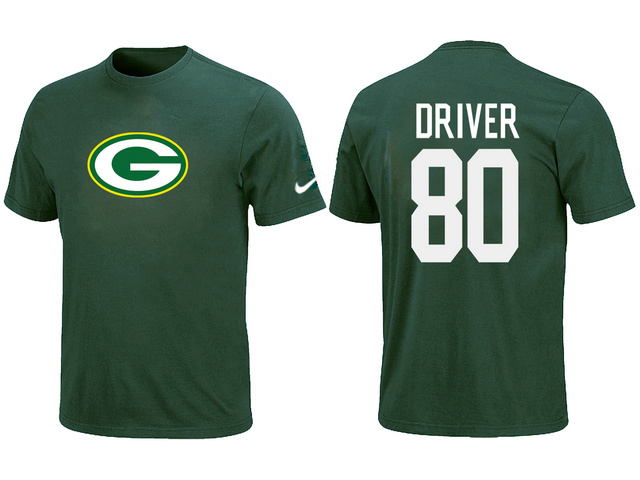 Nike Green Bay Packers Donald Driver Name & Number T-Shirt Green