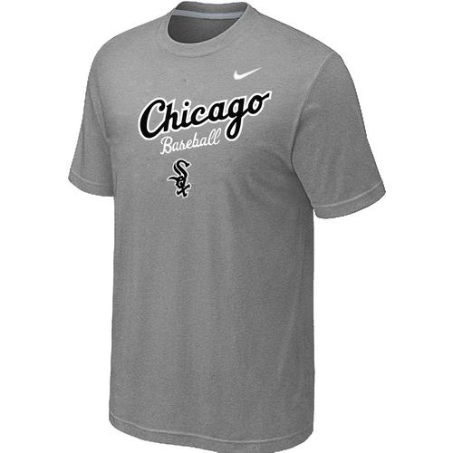 Nike MLB Chicago White Sox 2014 Home Practice T-Shirt - Light Grey