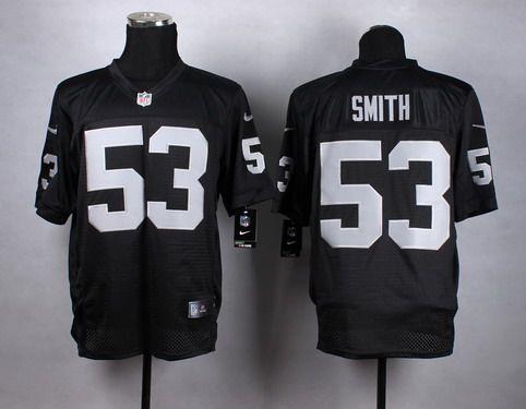 Nike Oakland Raiders #53 Malcolm Smith  Black Elite Jersey