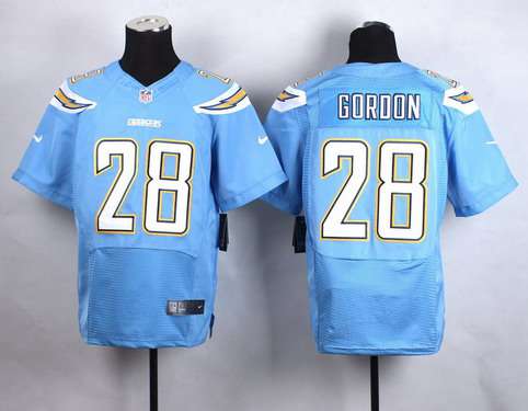 Nike San Diego Chargers #28 Melvin Gordon 2013 Light Blue Elite Jersey