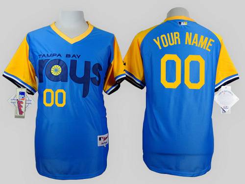 Tampa Bay Rays Customized 1988 Turn Back The Clock Blue Jersey