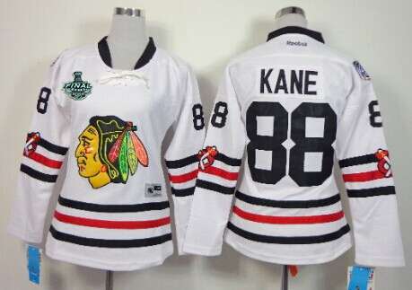 Women's Chicago Blackhawks #88 Patrick Kane 2015 Stanley Cup 2015 Winter Classic White Jersey