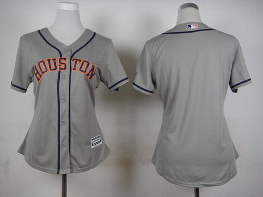 Women's Houston Astros Blank Gray Jersey