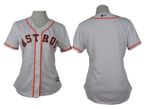 Women's Houston Astros Blank White Jersey